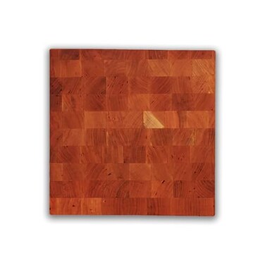 John Boos CCB Series Square Wooden Cherry Cutting Board 14x14 3 Thick 12lb Reversible Butcher Block with EndGrain Finger Grips Made in the USA