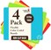 Cooler Kitchen 4 Piece Flexible Plastic Cutting Boards for Kitchen BPA Free Plastic Cutting Mats For Kitchen Extra Thick Chopping Mats Mats Color Coded with Food Icons Non Slip Dishwasher Safe