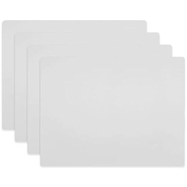 Thirteen Chefs Professional Cutting Board Mats 24 x 18 Inch 4 Pack Extra Large White Color Flexible Plastic made from Heavy Duty HDPE 116 Thick