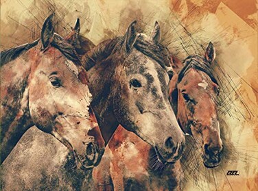 Rogue River Tactical Horse Art Glass Cutting Board Decorative Gift For Mom