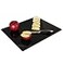 VASUHOME Glass Cutting Board 16 12 inch Set of 1 Tempered Glass Cutting Board Decorative Square Place Mat for Kitchen Scratch Heat Shatter Resistant Cutting Mat Silk Screen Black