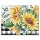 Counterart CounterArt Sunflower Fields 3mm Tempered Glass Cutting Board 15 x 12 Serving Board Charcuterie Board