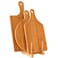 Guojanfon Bamboo Cutting Board Set 3PCSMeat Chopping BoardsPizza Peel Paddle with Handle for Homemade Baking Pizza Bread Cake Fruit Vegetables 3PCS Set Board