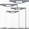 Empune Extra Large Cutting Boards Plastic Cutting Boards for Kitchen Set of 4 Cutting Board Set Dishwasher Safe Chopping Board with Juice Grooves EasyGrip Handles Grey