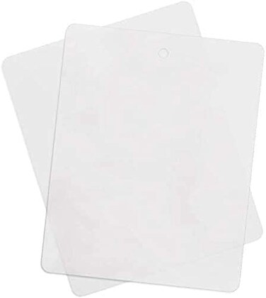 VIP Home Essentials Thin Clear Flexible Plastic Cutting Board Chopping Mat 12 x 15 6 Pack