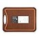 CompactStone Cutting Board with NonSlip Feet and Juice Groove for Kitchen Wood Fiber Composite 173Inch by 128Inch Brown
