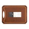 CompactStone Cutting Board with NonSlip Feet and Juice Groove for Kitchen Wood Fiber Composite 173Inch by 128Inch Brown