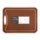 CompactStone Cutting Board with NonSlip Feet and Juice Groove for Kitchen Wood Fiber Composite 173Inch by 128Inch Brown