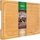Empune 30 x 20 Extra Large Cutting Board Turkey Carving Board Bamboo Meat Cutting Boards for Kitchen with Juice Groove and Handles Heavy Duty Charcuterie Board 4XL