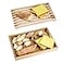 Nuvograin Wood Bread Cutting Board With Slicer Crumb Tray and Holder Serving Tray for Kitchen Color Combination Design For Cake Bagels 953 Wide x 146 Tall