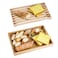 Nuvograin Wood Bread Cutting Board With Slicer Crumb Tray and Holder Serving Tray for Kitchen Color Combination Design For Cake Bagels 953 Wide x 146 Tall