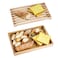 Nuvograin Wood Bread Cutting Board With Slicer Crumb Tray and Holder Serving Tray for Kitchen Color Combination Design For Cake Bagels 953 Wide x 146 Tall