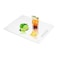 VSAR House Tempered Glass Cutting Board for Kitchen Countertop 16x 12 Clear Glass Cutting Board with Handle Glass Board with Non AntiSlip Feet Scratch Resistant Heat and Shatter Resistan