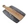 FarBoat Splicing Style Acacia Wood Marble Cutting Board For Steak Bread Fruit Cheese Salade 10 x 718 Black Marble