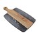 FarBoat Splicing Style Acacia Wood Marble Cutting Board For Steak Bread Fruit Cheese Salade 10 x 718 Black Marble