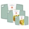 liflicon Liflicon Silicone Thick Cutting Boards Mats Set of 3 Foldable Flexible Design Juice Grooves Easy Grip Handle Dishwasher Safe for KitchenBPA free Silicone Cutting BoardLight Green