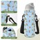 AORTDES Neoprene 1000ML1L Water Bottle Bag Carrier Portable Insulated Bottle Sling Holder Case Pouch with Adjustable Shoulder Strap for Men Women Walking Hiking Running Cute Otters