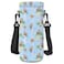 AORTDES Neoprene 1000ML1L Water Bottle Bag Carrier Portable Insulated Bottle Sling Holder Case Pouch with Adjustable Shoulder Strap for Men Women Walking Hiking Running Cute Otters