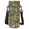 AORTDES Neoprene 1L1000ML Water Bottle Bag Carrier Portable Insulated Bottle Sling Holder Case Pouch with Adjustable Shoulder Strap for Men Women Walking Hiking Running GreenFlowers