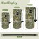 AORTDES Neoprene 1L1000ML Water Bottle Bag Carrier Portable Insulated Bottle Sling Holder Case Pouch with Adjustable Shoulder Strap for Men Women Walking Hiking Running GreenFlowers