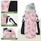 AORTDES Neoprene 500ML Water Bottle Bag Carrier Portable Insulated Bottle Sling Holder Case Pouch with Adjustable Shoulder Strap for Men Women Walking Hiking Running Pink Pig