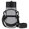 CaseBot Water Bottle Carrier Bag Sling Case Sports Water Bottle Pouch Holder Sleeve with Adjustable Shoulder Hand Strap and 2 Pockets for Men Women Hiking Camping Travelling Gray