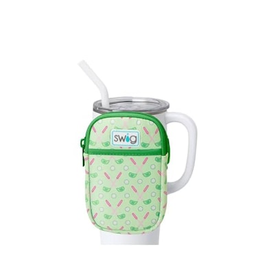 Swig Life Mega Mug Pouch Water Bottle Bag with Adjustable Strap Water Bottle Fanny Pack with Zippered Phone Pocket Tumbler Accessories Tee Time