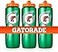 Gatorade 32 Ounce Contour Style Squeeze Water Bottle 3 Pack by