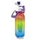 O2COOL Mist N Sip Misting Water Bottle 2in1 Mist And Sip Function With No Leak Pull Top Spout Reusable Sports Water Bottle 20 oz Pride