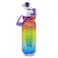 O2COOL Mist N Sip Misting Water Bottle 2in1 Mist And Sip Function With No Leak Pull Top Spout Reusable Sports Water Bottle 20 oz Pride