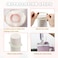 LAMOOER Cup Accessories Set for Stanley Cup 30oz 40oz Water Bottle Cup Handle Strap Letter Charms Sticker Butterfly Straw Cover Topper Purple L