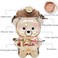 Dreamfocus Bear Water Bottles Bear Cup with Straw Cute Charms and Strap for School Gifts