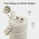 ENCOOL Insulated Water Bottle with Straw Stainless Steel Water Bottle LeakProof BPAFree Double Wall Vacuum Keeps Cold for 24 Hours for Sports Travel School 26 oz Cream Moon