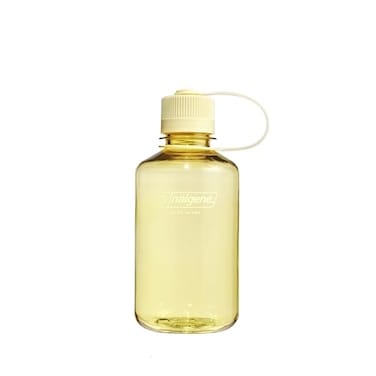 Nalgene 16 oz Narrow Mouth Water Bottle Slim Cup Holder Size BPAFree Durable Leak Proof Lightweight Travel Bottle Butter