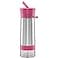 Zing Anything Aqua Zinger by Stainless Steel Infuser Bottle Double Wall Insulate Reusable Water Bottle Citrus Infusion Active Infusion Food Grade 188 Stainless Steel Hydration 20 oz Pink