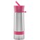 Zing Anything Aqua Zinger by Stainless Steel Infuser Bottle Double Wall Insulate Reusable Water Bottle Citrus Infusion Active Infusion Food Grade 188 Stainless Steel Hydration 20 oz Pink