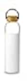 Soma by Full Circle 25oz Glass Water Bottle with Silicone Sleeve BPAFree LeakProof EcoFriendly Sustainable White