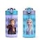 Zak Designs Disney Frozen 2 Kids Water Bottle with Spout Cover and Carrying Loop Durable Plastic LeakProof Water Bottle Design for Travel 16 oz 2Pack NonBPA Elsa Anna