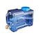 Zzooi 8L2Gallon VehicleMounted Portable Water Bottle with Handle Outdoor Water Jug with SpigotTransparent Blue