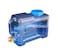 Zzooi 8L2Gallon VehicleMounted Portable Water Bottle with Handle Outdoor Water Jug with SpigotTransparent Blue