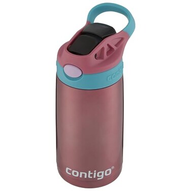 Contigo Kids Straw Stainless Steel Water Bottle with AUTOSPOUT Lid 13oz Punch