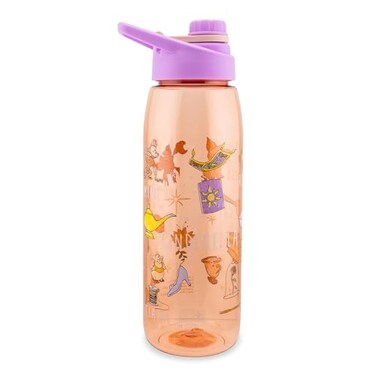 Silver Buffalo Disney Princess Icons Water Bottle With ScrewOn Lid 28 Ounces