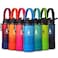 Farsea Insulated Water Bottle With Paracord Handle Protective Silicone Boot and 2 Lids Straw Lid Spout Lid Stainless Steel Water Bottle Wide Mouth Double Wall SweatProof BPAFree 18 oz