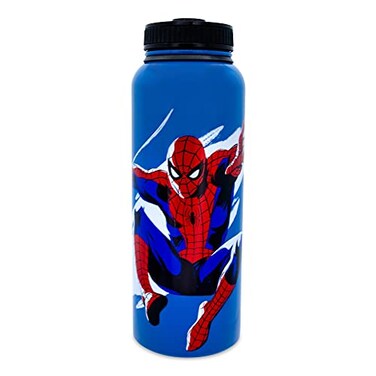 Silver Buffalo SpiderMan Beyond Amazing Stainless Steel Water Bottle With Twist Lid 42 Ounces