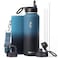 Coolflask Water Bottle 40 oz Insulated with Straw Stainless Steel Metal 3 Lids Water Flask for Sports or Office Keep Cold 48H Hot 24H Samurai Cyan