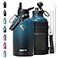 Topre 64 oz Insulated Water BottleHalf Gallon Water Flask Stainless Steel Vacuum Cold for 48 HrsBPAFree Leakproof with Paracord Handle StrapStraw Spout LidsLarge Jug for GymIndigo Black