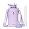 Coolflask Half Gallon Water Bottle with Straw 64 oz Insulated Stainless Steel Water Jug With Handle Metal DoubleWalled Vacuum Large Flask With Strap Leakproof Keep Cold 48 Hrs Hot 24hrs Lavender