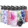 THILY Stainless Steel Water Bottle 32 oz Vacuum Insulated Sports Flask with 2 Lids and Straws Leakproof and BPAFree Keep Drinks Hot for 12 Hours or Cold for 36 Hours Elegant Lotus Design