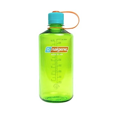 Nalgene 32 oz Narrow Mouth Water Bottle BPAFree Durable Leak Proof Lightweight Bottle for Hiking Gym Travel Pear