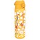 Ion8 Steel Water Bottle 600 ml20 oz Leak Proof Easy to Open Secure Lock Dishwasher Safe Flip Cover Fits Cup Holders Carry Handle Durable Scratch Resistant Raised Print Giraffes Design
